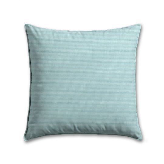  Sunbrella Canvas Mineral Blue Outdoor Pillow, outdoor pillow, outdoor throw pillows, outdoor toss pillows, custom made to order in unlimited sizes. Order new patio furniture pillows today.