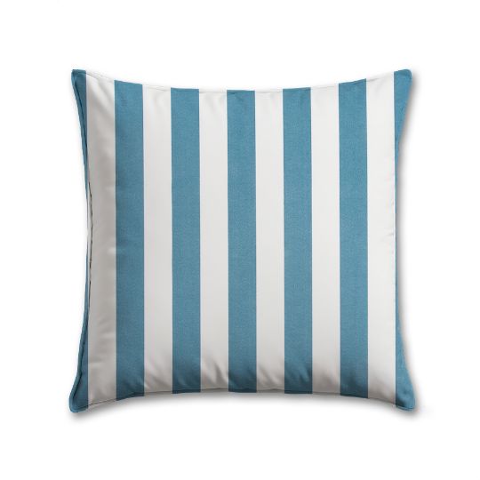 Stripe Island Blue Premier Prints Outdoor Pillow