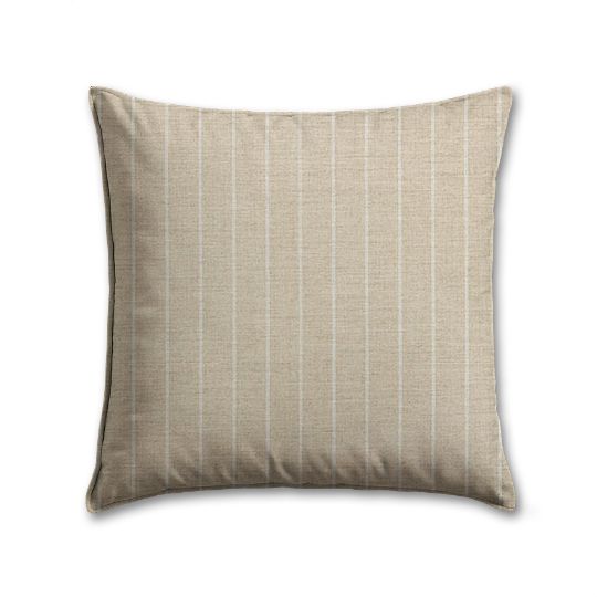 Sunbrella Ticking Dove Outdoor Pillow