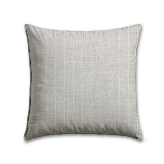 Sunbrella Ticking Fog Outdoor Pillow