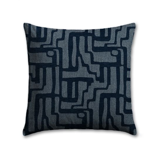 Sunbrella Escher Indigo  Outdoor Pillow