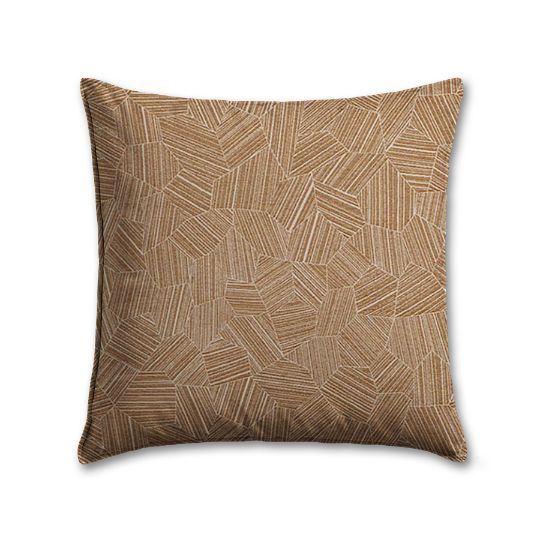 Sunbrella Leaf Structure Copper Outdoor Pillow