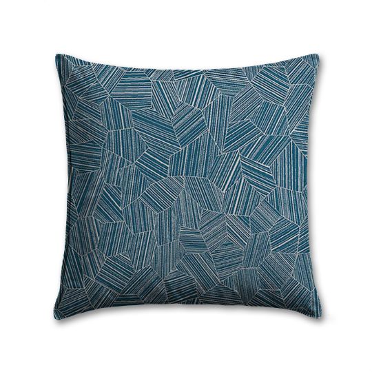 Sunbrella Leaf Structure Lagoon Outdoor Pillow