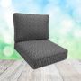 Sunbrella Adaption Stone Patio Chair Replacement Cushions