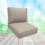 Sunbrella Bliss Sand Patio Chair Replacement Cushions