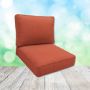 Sunbrella Canvas Brick Patio Chair Replacement Cushions