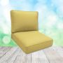 Sunbrella Canvas Buttercup Patio Chair Replacement Cushions