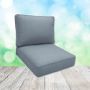 Sunbrella Canvas Haze Patio Chair Replacement Cushions