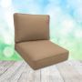 Sunbrella Canvas Raffia Patio Chair Replacement Cushions