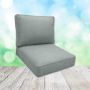 Sunbrella Cast Mist Patio Chair Replacement Cushions