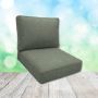 Sunbrella Cast Sage Patio Chair Replacement Cushions