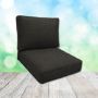 Sunbrella Spectrum Carbon Patio Chair Replacement Cushions