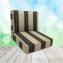 Sunbrella Berenson Tuxedo Patio Chair Replacement Cushions