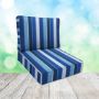 Sunbrella Milano Cobalt Patio Chair Replacement Cushions