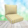 Sunbrella Sail Away Sunflower Patio Chair Replacement Cushions