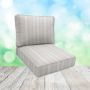 Sunbrella Tranquil Linen Patio Chair Replacement Cushions