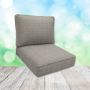 Sunbrella Hybrid Smoke Patio Chair Replacement Cushions