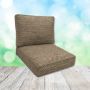 Sunbrella Mainstreet Latte Patio Chair Replacement Cushions