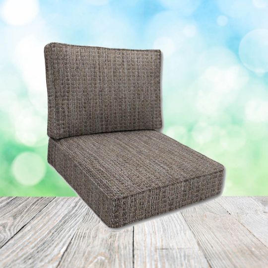 Sunbrella Metamorphic Fog Patio Chair Replacement Cushions