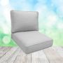 Sunbrella Piazza White Patio Chair Replacement Cushions