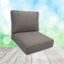 Sunbrella Pique Shale Patio Chair Replacement Cushions