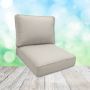 Sunbrella Posh Linen Patio Chair Replacement Cushions