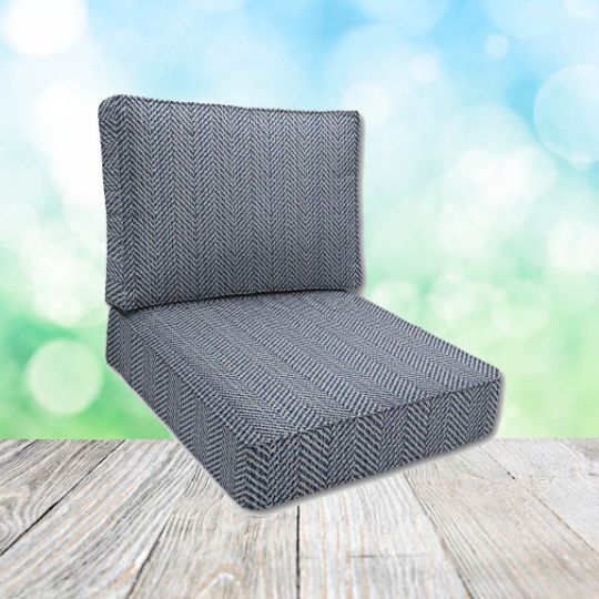 Sunbrella Posh Sapphire Patio Chair Replacement Cushions