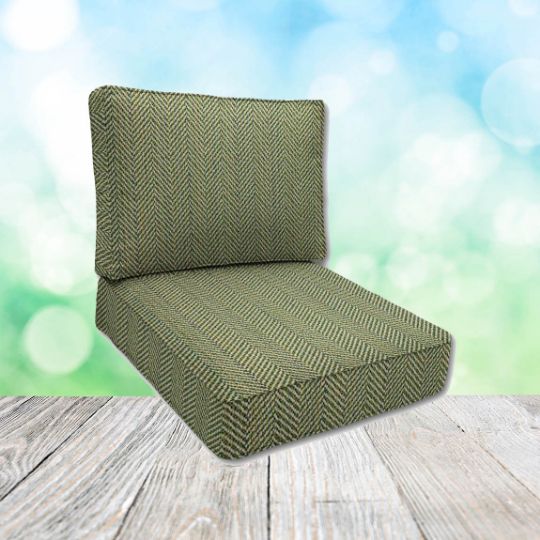 Sunbrella Posh Shamrock Patio Chair Replacement Cushions