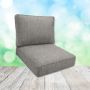 Sunbrella Tailored Fog Patio Chair Replacement Cushions