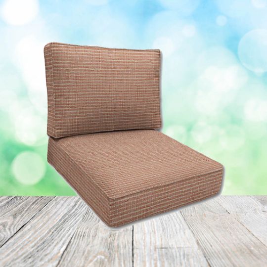 Sunbrella Cassava Coral Patio Chair Replacement Cushions