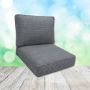 Sunbrella Cassava Slate Patio Chair Replacement Cushions