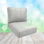 Sunbrella Esti Limestone Patio Chair Replacement Cushions