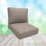 Sunbrella Undercurrent Sand Patio Chair Replacement Cushions