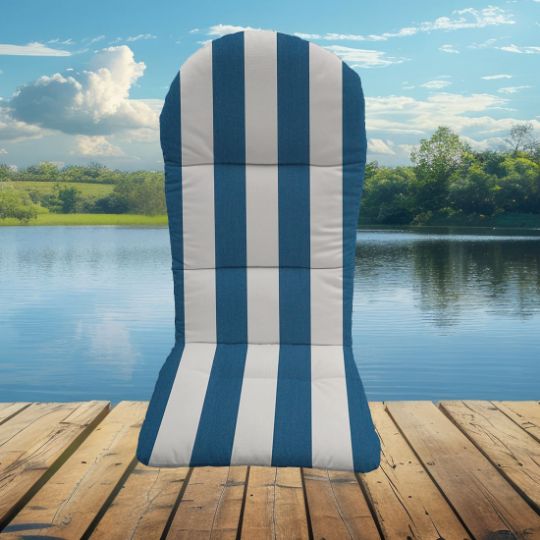 Sunbrella Cabana Regatta Adirondack Chair Cushions or Adirondack Chair Pads