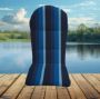 Sunbrella Gateway Indigo Adirondack Chair Cushions or Adirondack Chair Pads