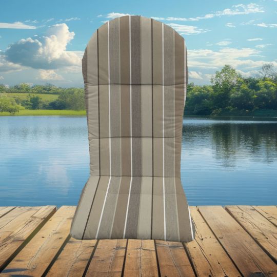 Sunbrella Milano Char Adirondack Chair Cushions or Adirondack Chair Pads