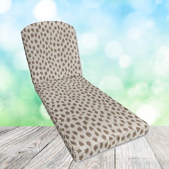 Sunbrella Adaptation Agra Pebble Chaise Lounge Replacement Cushion Rounded Back