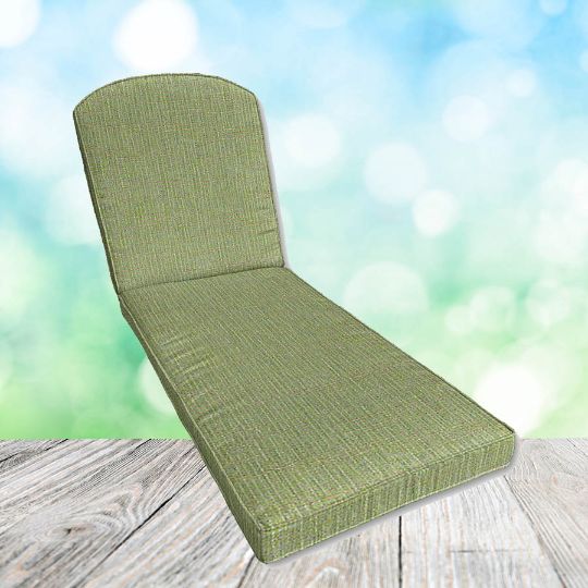 Sunbrella Cassava Spring Chaise Lounge Replacement Cushion Rounded Back