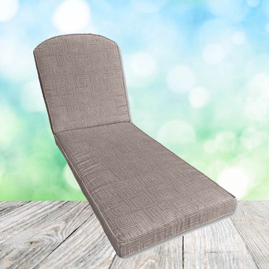 Sunbrella Cycle Sparrow Chaise Lounge Replacement Cushion Rounded Back