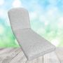 Sunbrella Exquisite Mist Chaise Lounge Replacement Cushion Rounded Back