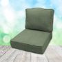 Bliss Aloe Outdoor Patio Furniture Replacement Cushions in Sunbrella Fabrics Made by Cascadia Outdoor Cushions