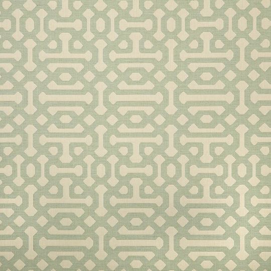 Sunbrella Fretwork Mist outdoor fabric for patio furniture cushions and outdoor pillows