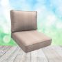 Sunbrella Caper Blush Patio Chair Replacement Cushions