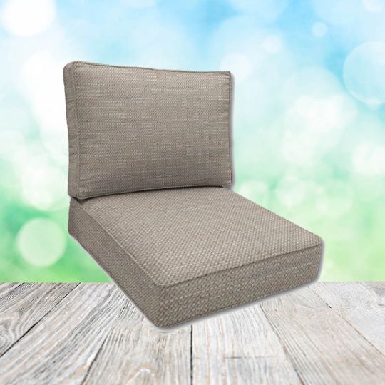 Sunbrella Charmer Pebble Patio Chair Replacement Cushions