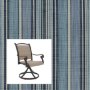 Dakota Stripe Blueprint two piece patio chair slings