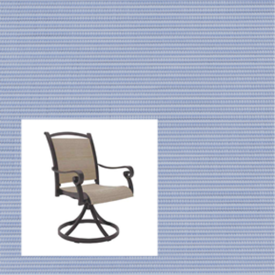 Dupione Ice Blue two piece patio chair slings