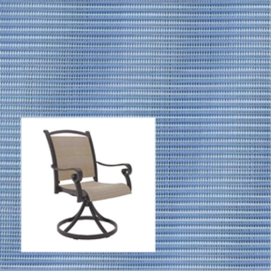 Dupione Poolside two piece patio chair slings