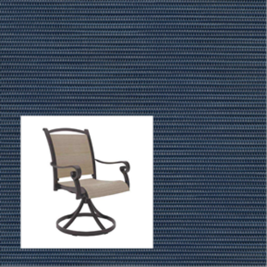 Dupione Sapphire two piece patio chair slings