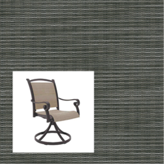 Madras Tweed Niko two piece patio chair slings