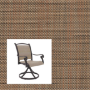 Madras Tweed Terracotta two piece patio chair slings